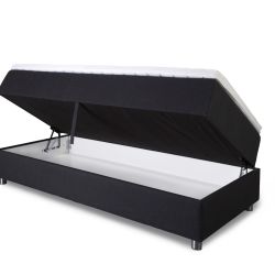 SPACE DREAMS SENG MED OPBEVARING 80x200 lys gr UBEN TOPMADRS