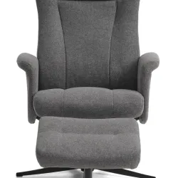 LEXPO LIAM STOL MED SKAMMEL STOF ANTHRACITE  SORT FOD  Seng og stol pris