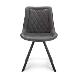  lexpo Julie stol  m/micro leather bull, graphite/sort stel  Seng og stol pris