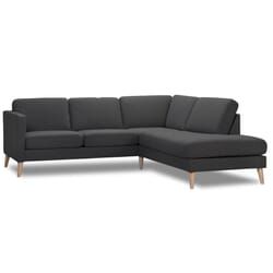 ASK HJRNESOFA MED OPEN VENSTER ELLER  H L:226cm D:219/86cm H:80cm  