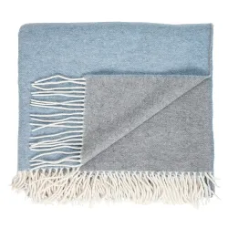 ARCTIC ULDPLAIDER  90% merino/10% cashmere uld 130X200  59671 SMILLA - Bl/gr
