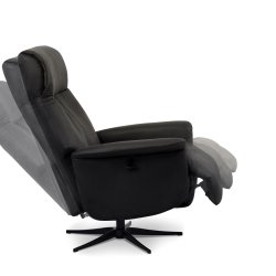 Tristan stol med indbygget skamel  i stof 