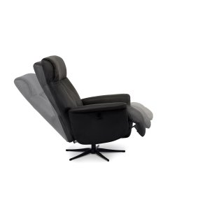 Tristan stol med indbygget skamel  i stof 