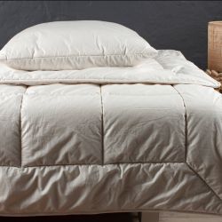 LAPLAND uld pude3-kammer pude, fyldt med 2x150g. uld og midt kammeret er fyldt med 550g hulfiber