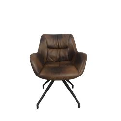 Frederikke.  stol  hundvad brun antik lder   Seng og stol pris