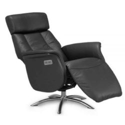 MARS 4 STOL MED 2 MOTOR SORT LDER/PVC   Seng og stol pris