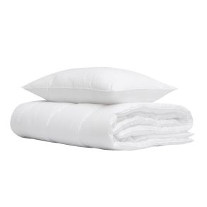 Dyne og pude st  Pavo fiberdyne 1000g 5x7 Kassetter140x200 med hammerfest fiberpude   650g 