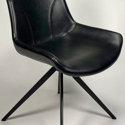 Sofie stol med pu lder sort sort ben