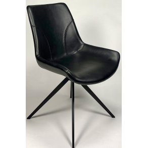 Sofie stol med pu lder sort sort ben