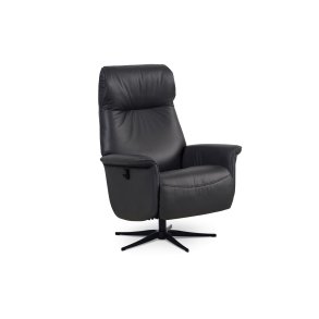 Tristan stol med indbygget skamel  i sortlder/pvc 